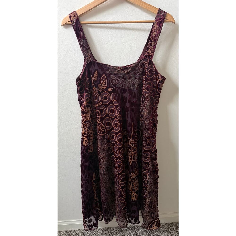 JOHNNY WAS velvet mini dress women's size L - Picture 2 of 8